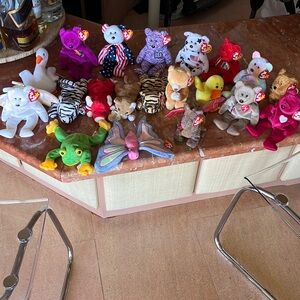 20 brand new never been handled TY beanie original baby. collectible.